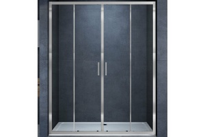 Душевая дверь Vincea Alpha 170 хром стекло прозрачное