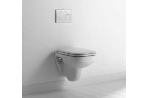 Крышка-сиденье Duravit D-Code 0067390000 с микролифтом, петли хром - 2