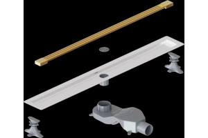 Душевой лоток Armadi Art Infinity 80 золото - 3