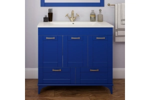 Тумба с раковиной Sanflor Ванесса 95 индиго (С15332) - 3