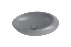 Накладная раковина Abber Bequem 49 серая матовая