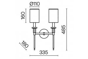 Бра Maytoni Florida MOD148WL-02CH - 3