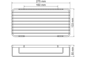 NEW K-722WHITE Полка металлическая - 3