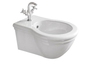 GLOBO Paestum Биде подвесное 57*38см с 1 отв. под смеситель, с комплектом креплений, цвет: белый