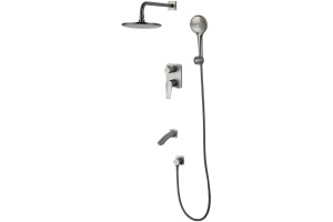 Душевой комплект Lemark Bronx LM3722GM, графит
