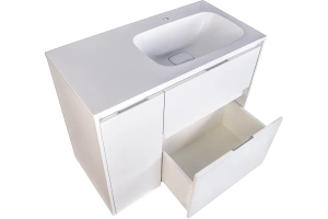 Тумба под раковину Style Line Барселона 90 см R  белая (СС-00002280) - 3