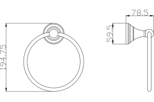 Полотенцедержатель Rav Slezak Morava хром - 2