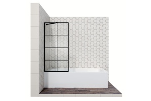 Шторка на ванну Ambassador Bath Screens 16041208 70х140, профиль черный