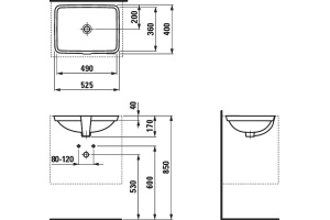 Раковина Laufen Pro A 8.1196.1.000.109.1 - 3