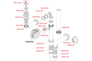 Сифон для раковины AlcaPlast  (A413) - 3