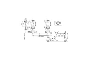 Сифон для кухонной мойки Omoikiri сталь (4998039) - 2