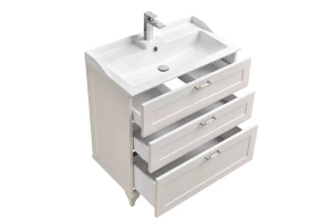 Тумба под раковину напольная Aquaton Леон 80 белый - 3