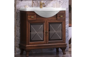 Тумба под раковину Opadiris Борджи 85 темное дерево