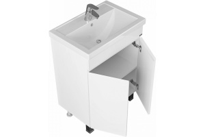 Тумба под раковину напольная Санта Марс 60 белый - 2