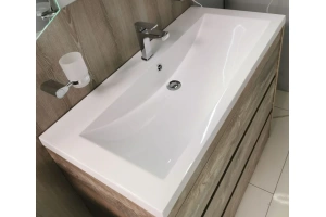 Раковина из искусственного мрамора, Белая, AM-LAV-1000-MR-A - 2