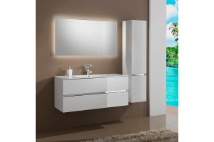 Тумба под раковину Sanvit Кубэ-2 100 белый глянец - 2