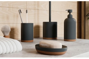 Стакан для зубных щеток WasserKRAFT Lopau серый матовый - 2