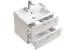 Тумба под раковину подвесная Aquaton Леон 65 белый - 3