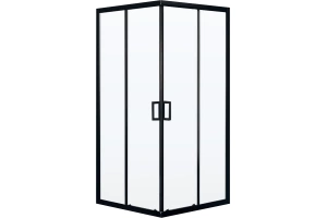 Душевой уголок Royal Bath HPD 100х90 профиль черный стекло прозрачное - 2