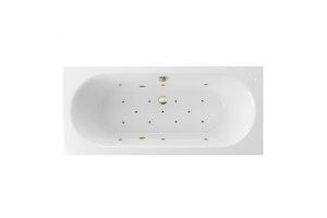 Ванна акриловая Excellent Oceana Relax 170х75 с гидромассажем белый - бронза