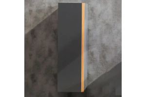 Шкаф-пенал Armadi Art Capolda 35 черный - светлое дерево