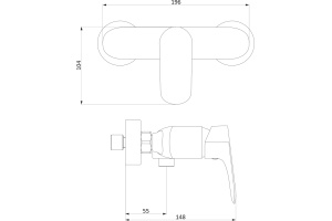 Смеситель для душа STWORKI by Damixa Мосс HFMOS20000 - 2