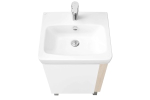 Тумба с раковиной Aquaton Кантри 50 белый-светлое дерево - 2