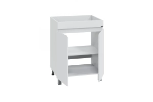 Тумба под раковину над стиральной машиной Санта Марс 59 белый - 2