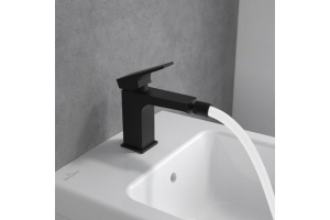 Смеситель для биде Villeroy & Boch Architectura Square черный, матовый (TVB125001000K5) - 3