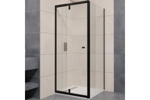 Душевой уголок RGW Passage 100х70 черный стекло прозрачное