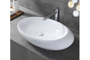 Раковина накладная Ceramalux N 69 белый (7807) - 3