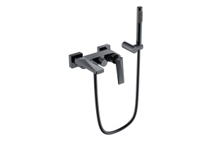 Смеситель для ванны с душевым гарнитуром Boheme Venturo черный - 2