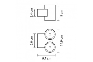 Уличный настенный светодиодный светильник Lightstar Paro 352694 - 2