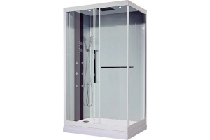 Душевая кабина Orans Diamond 120х90 белая стекло прозрачное с гидромассажем