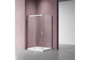 Душевой уголок Vincea Dice 140х80 профиль хром стекло прозрачное - 2