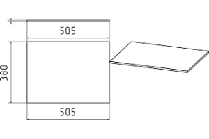 Столешница Misty Атланта 50 белая - 3