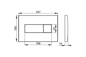 Кнопка смыва AlcaPlast  золото (M375) - 2
