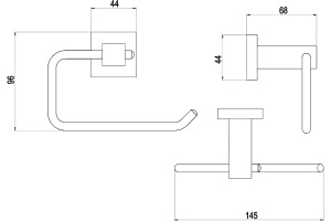 Держатель туалетной бумаги Timo Selene (10041/00 chrome) - 2