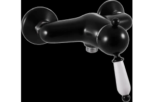 Смеситель для душа Rav Slezak Labe черный матовый - белый