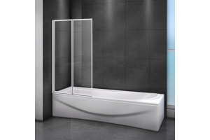 Шторка на ванну Cezares Relax V-2-80/140-C-Bi стекло прозрачное