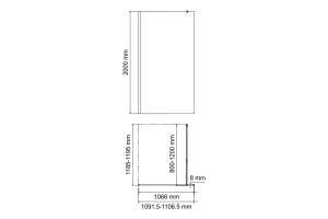 NEW Rossel 28W46 Душевая перегородка - 3