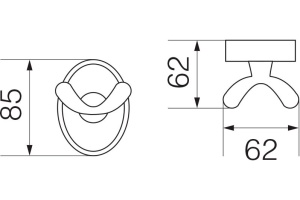 Крючок Veragio Bonjour VR.BNR-7832.BR бронза - 2