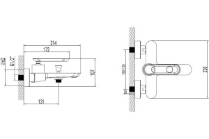 Смеситель Bien Hermes BB01009405 для ванны с душем - 2
