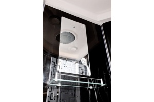 Душевая кабина Deto BM 100х100 с гидромассажем и электрикой, хром (BM1510GM+ELBLACK) - 3