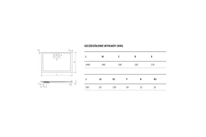 Поддон для душа EXCELLENT Lavano 140x90 бежевый - 3