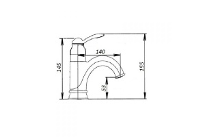 Смеситель для раковины Magliezza Grosso bianco золото (50138-do) - 2