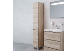 Шкаф-пенал AM.PM Gem S R, светлый дуб - 2