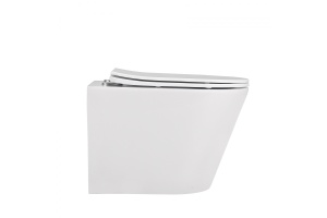 Унитаз ABBER Bequem AC1102MW подвесной белый матовый, безободковый - 2