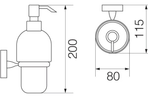 Дозатор Veragio Bonjour VR.BNR-7870.CR хром - 2