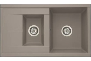 Мойка кухонная AQUATON Делия 87 серый шелк